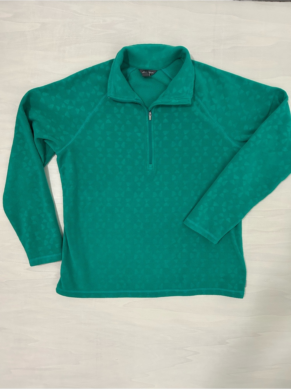 Eddie Bauer Teal Half-Zip Fleece Pullover